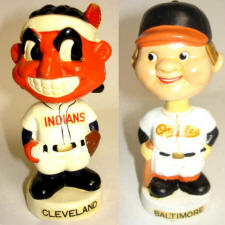 Indians - Orioles Mini Bobbing Heads