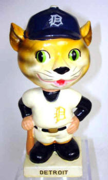 Detroit Tigers Mascot White Base Bobbing Head