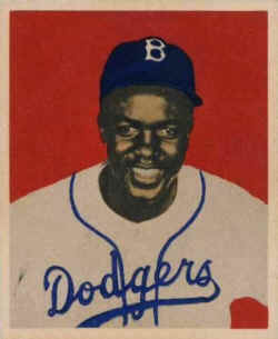 1949 Bowman Card 50 Jackie Robinson