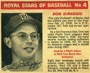 1950 Royal Desserts Dom DiMaggio