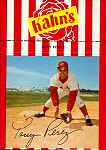 1968 Kahn's Wieners Tony Perez red stripe