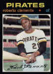 1971 Topps Card 630 Roberto Clemente