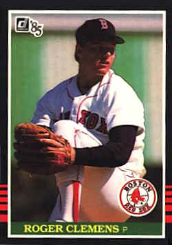 1985 Donruss Card 273 Roger Clemens Rookie