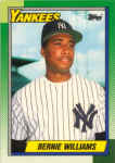 1990 Topps Card 382 Bernie Williams RC