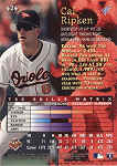 Back of 1996 Stadium ClubCal Ripken Card 424