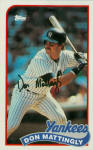 1989 Topps Basbeall Talk card 82 Don Mattingly