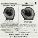 1942 Diamond Brand Baseman's Mitts 