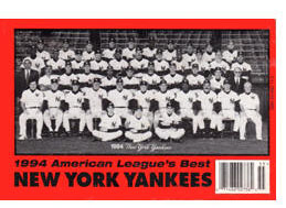 1995 Wo's Who in Baseball Yankees Team Photo