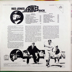 Red Jones Steeerikes Back With Al Ackerman Back Cover