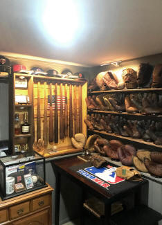 Vintage Baseball Collection Display