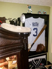 Babe Ruth Uniform Jersey Display